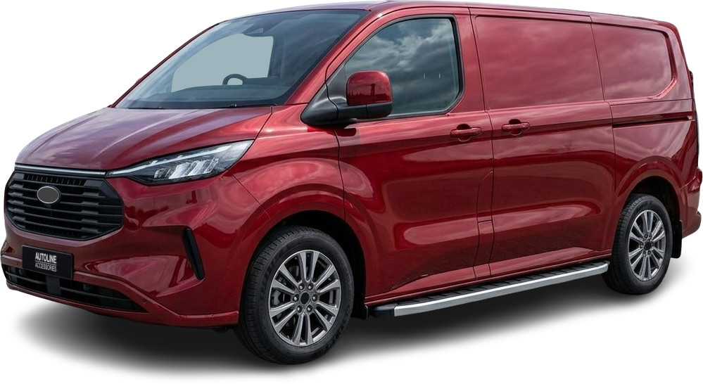 Aluminium Side Steps Bars Running Boards For L1 SWB Ford Transit Custom (2024+)