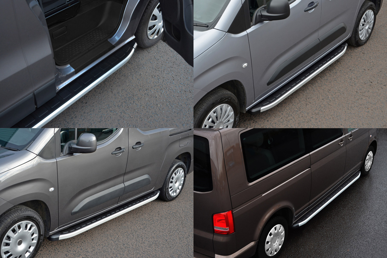 Aluminium Side Steps Bars Running Boards For L1 SWB Ford Transit Custom (2024+)