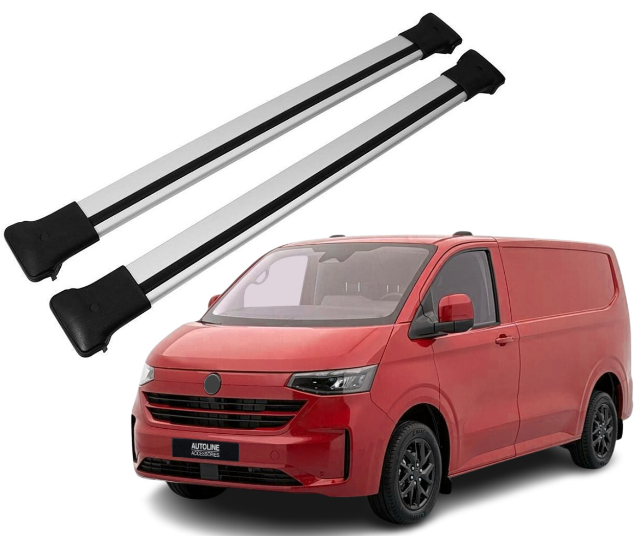 Aluminium Cross Bars For Roof Rails To Fit Volkswagen T7 Transporter (2025+)