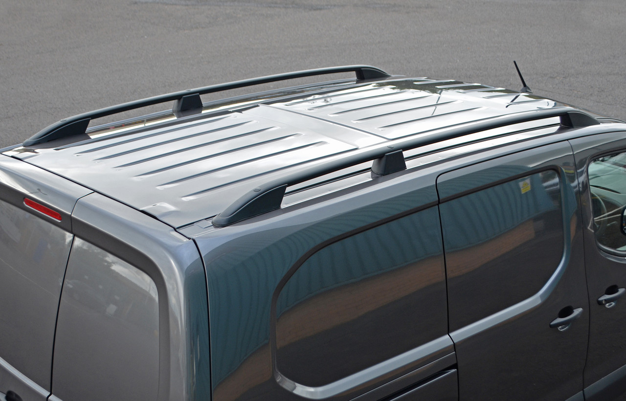 Black Aluminium Roof Rack Rails Side Bars For L2 LWB VW T7 Transporter (2025+)