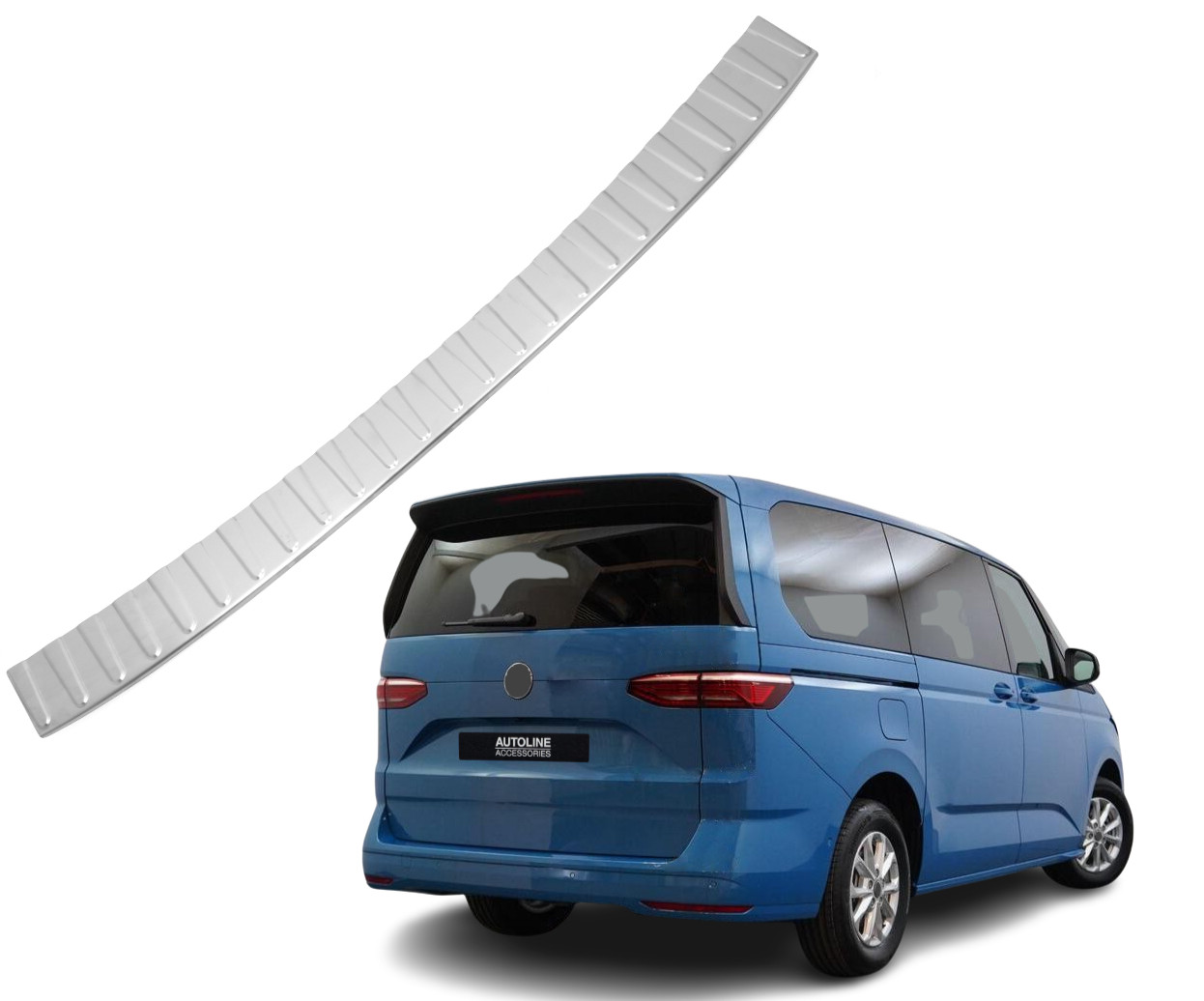 Premium Brushed Rear Bumper Protector Guard To Fit VW T7 Multivan (2022+)