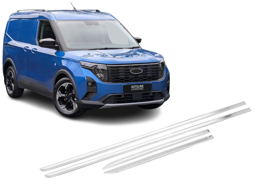 Chrome Side Door Trims (4 Piece) To Fit Transit Courier (2024+)