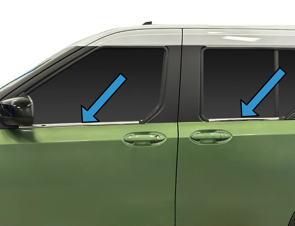 Chrome Window Trim Covers (4 Piece) To Fit Tourneo Courier (2024+)