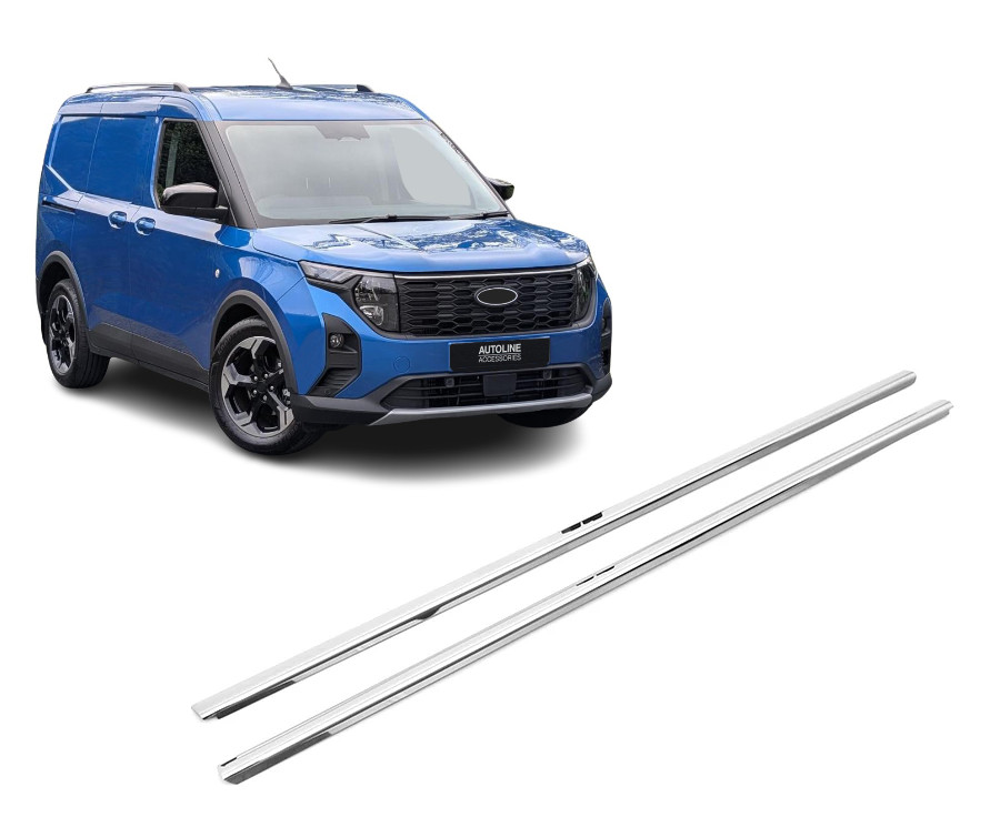 Chrome Window Trim Covers (2 Piece) To Fit Transit Courier (2024+)