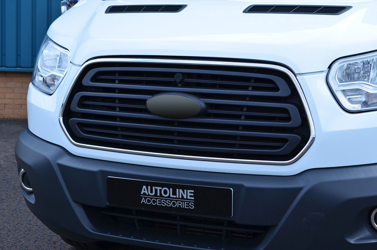 Chrome Grille Frame Surround Accent Trim Set Covers To Fit Ford Transit (2014+)
