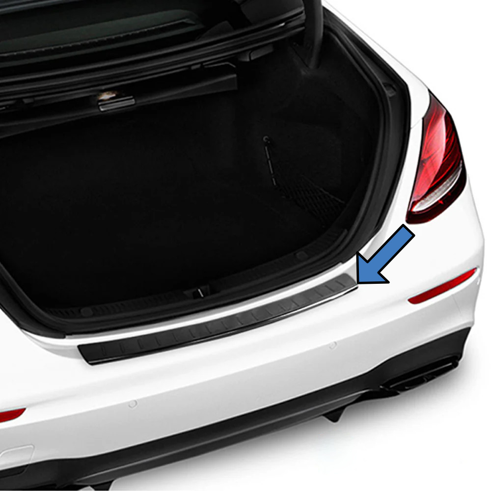 Dark Chrome Rear Bumper Protector Guard To Fit Mercedes E Class (2016-2020) W213