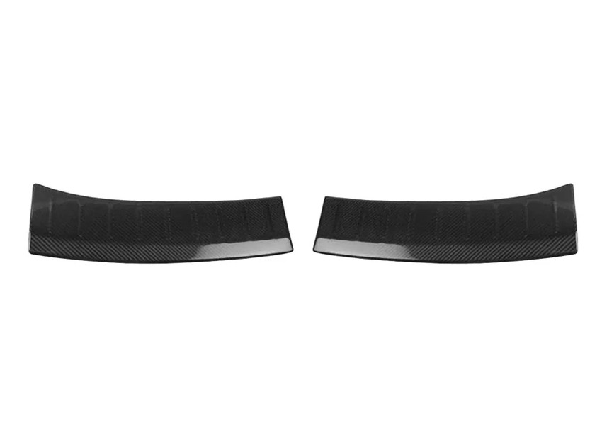 Carbon Fibre Rear Bumper Protector Trims For Renault Megane Hatchback (2016-22)
