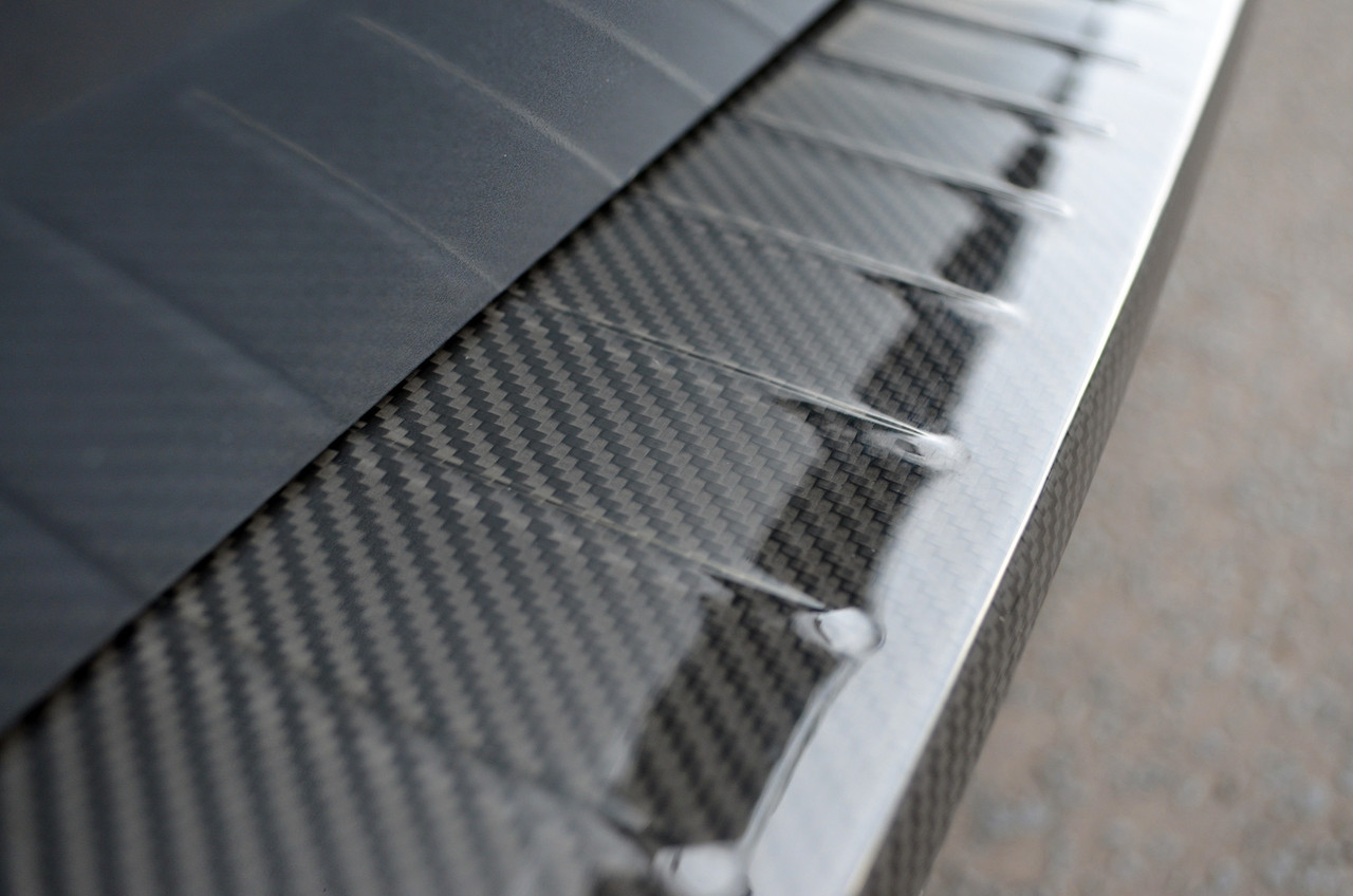 Carbon Fibre Rear Bumper Protector Trims For Renault Megane Hatchback (2016-22)