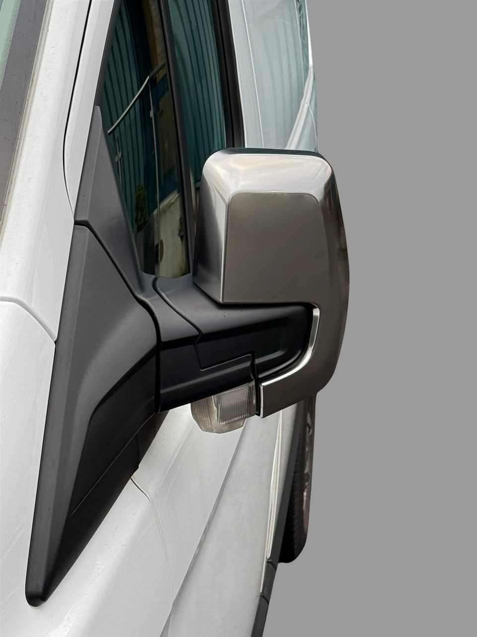 Satin Chrome Wing Mirror Trim Covers To Fit Ford Transit Custom (2012-2022)