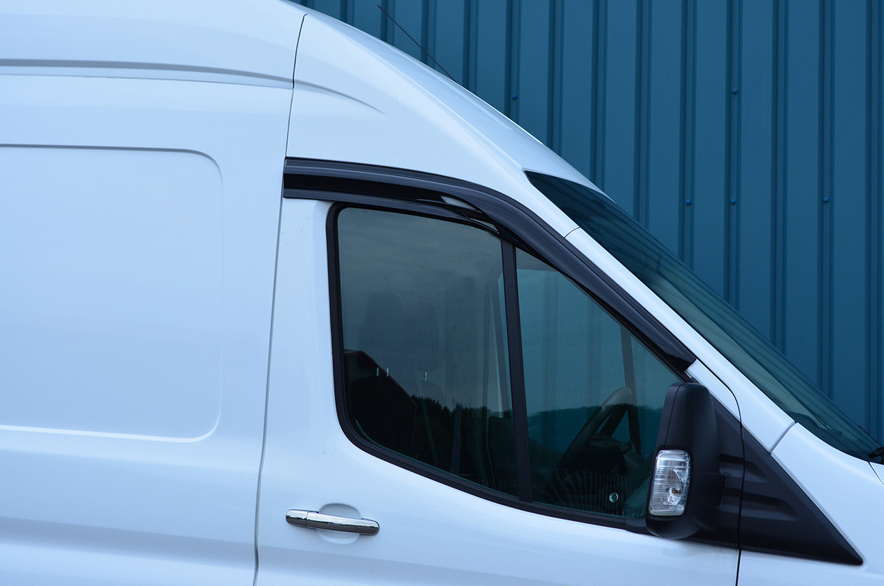 Side Window Wind Deflectors / Rain Shields To Fit Ford Transit (2014+)