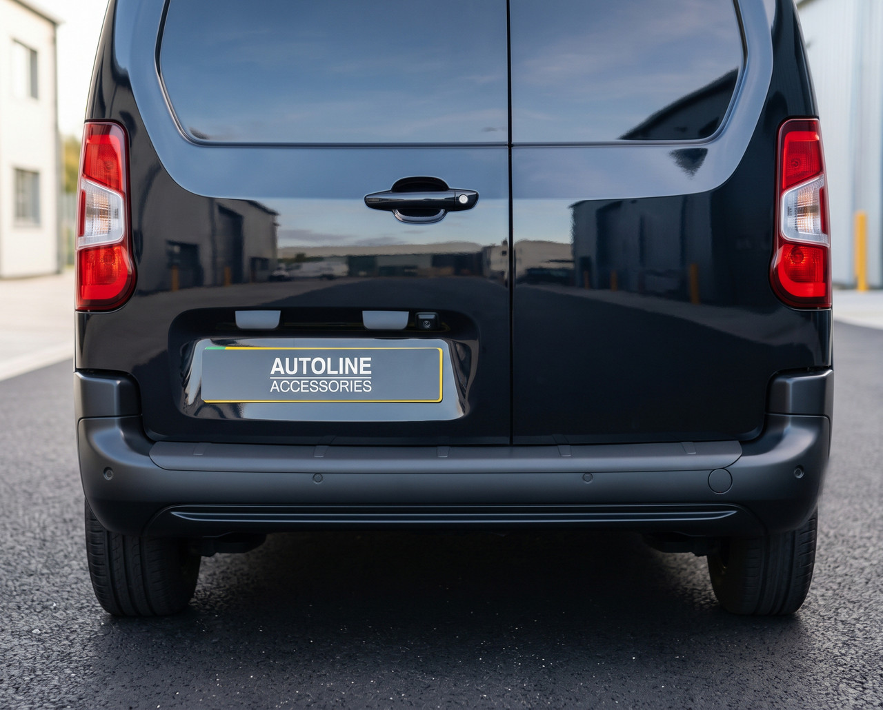 Black ABS Rear Bumper Protector Guard To Fit Fiat Doblo (2023+)