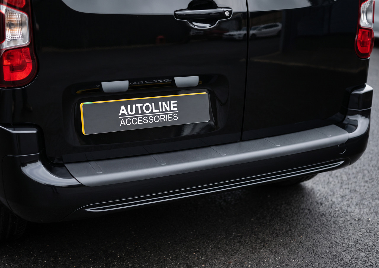 Black ABS Rear Bumper Protector Guard To Fit Fiat Doblo (2023+)