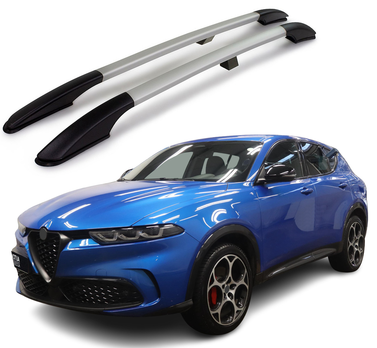 Aluminium Roof Rack Rails Side Bars To Fit Alfa Romeo Tonale (2022+) 75kg