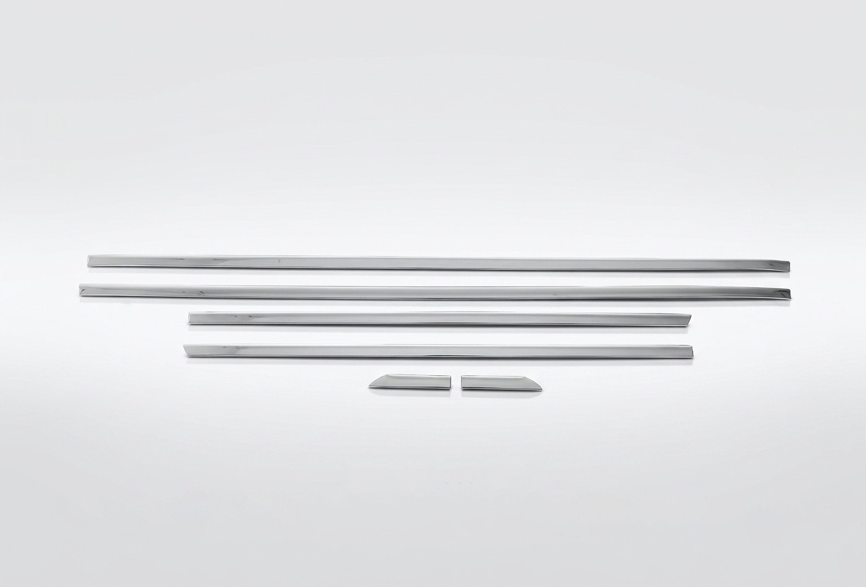 Chrome Side Door Streamer Trims To Fit Audi A6 Saloon (2011-18) 6 Piece