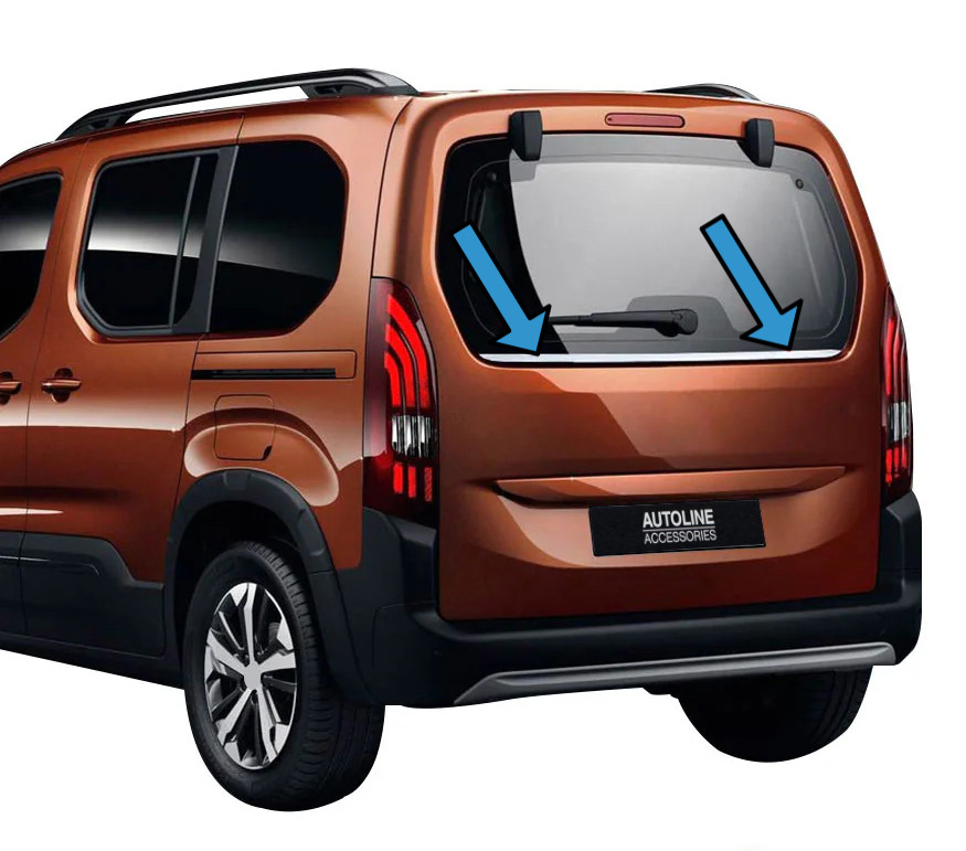 Chrome Rear Window Tailgate Trim To Fit Citroen Berlingo (2019+)