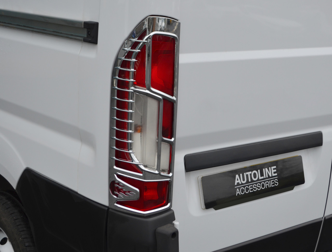 Chrome Rear Tail Light Trim Covers To Fit Fiat Ducato (2014+)