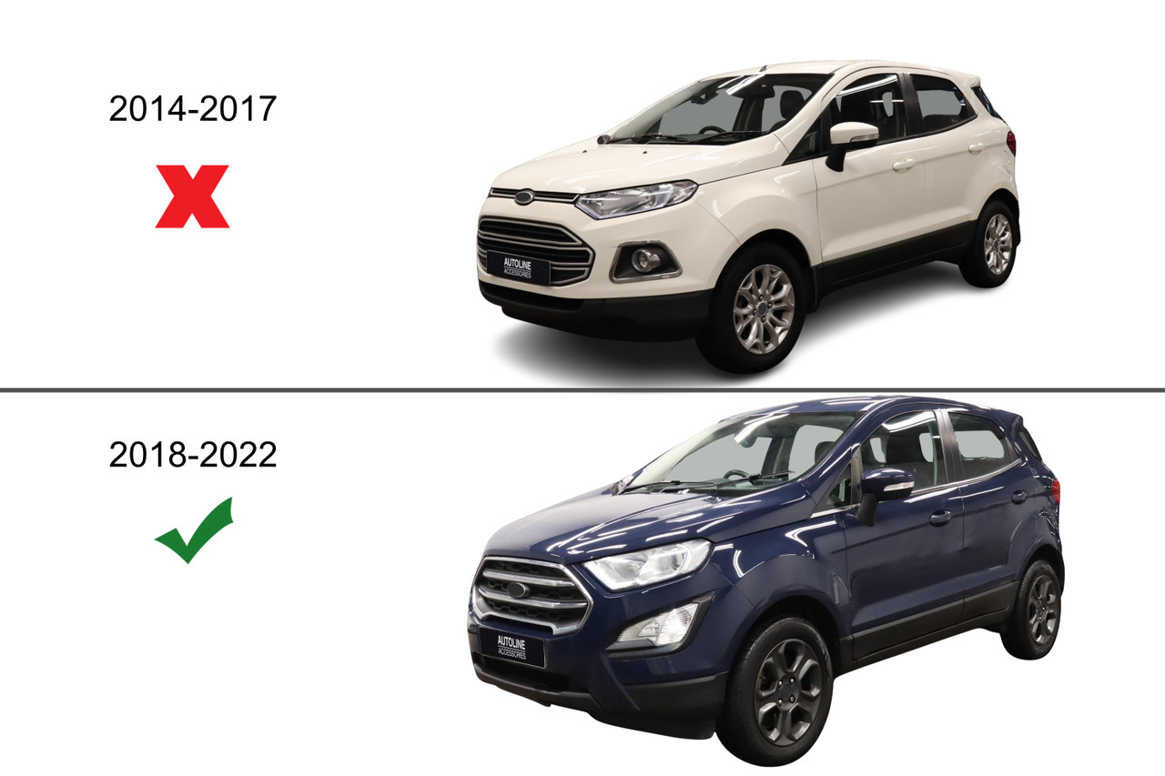 Aluminium Roof Rack Rails Side Bars To Fit Ford EcoSport (2018+) 75kg