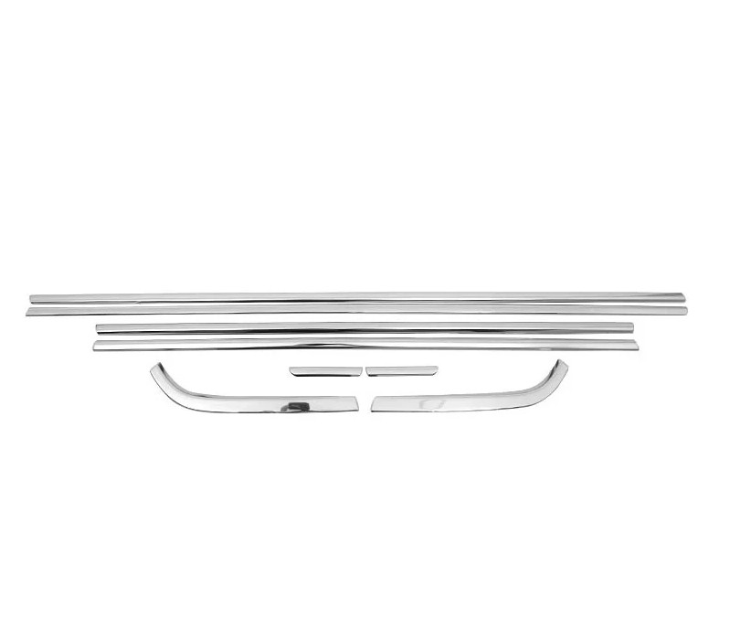 Chrome Window Sill Trim Covers (8 Piece) To Fit Hyundai Bayon (2021+)