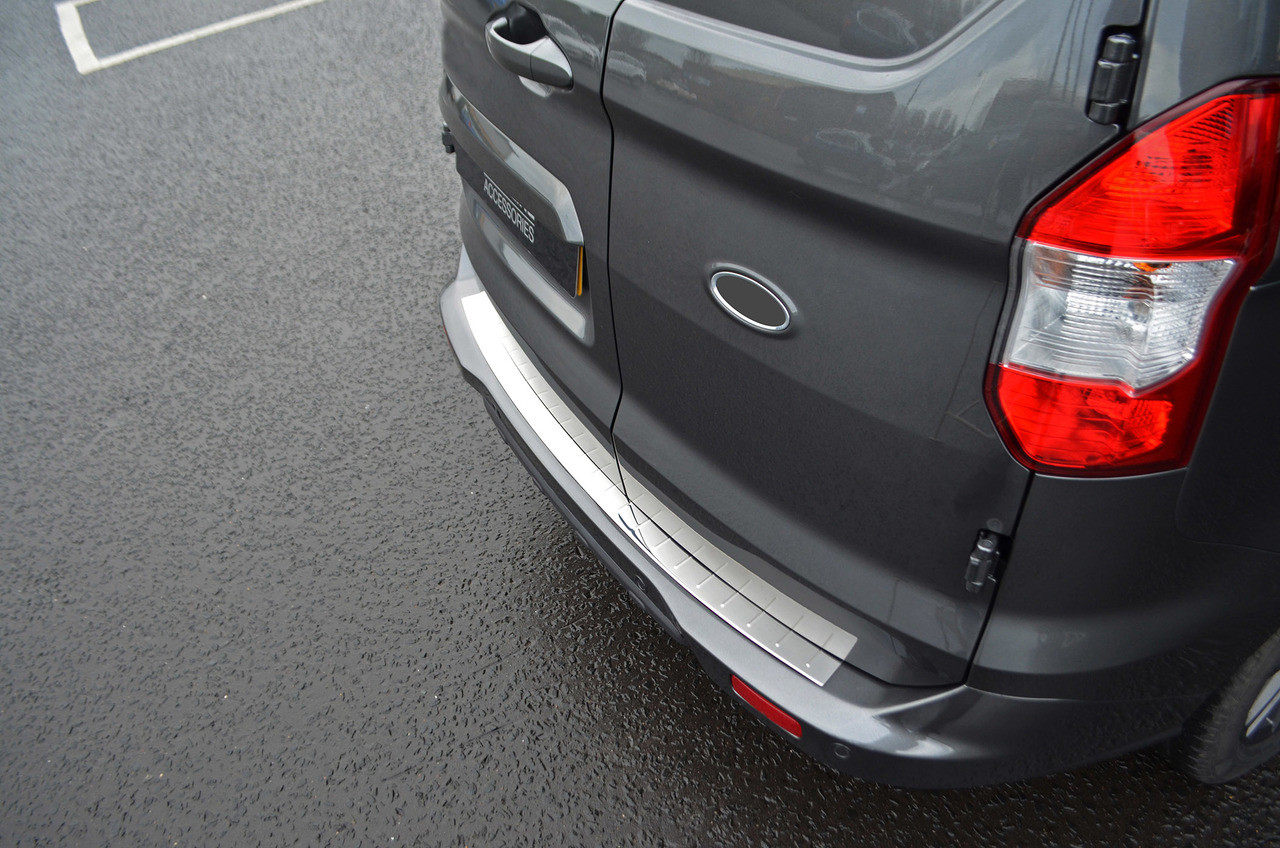 Chrome Bumper Sill Protector Trim Cover To Fit Ford Transit Courier (2014-23)