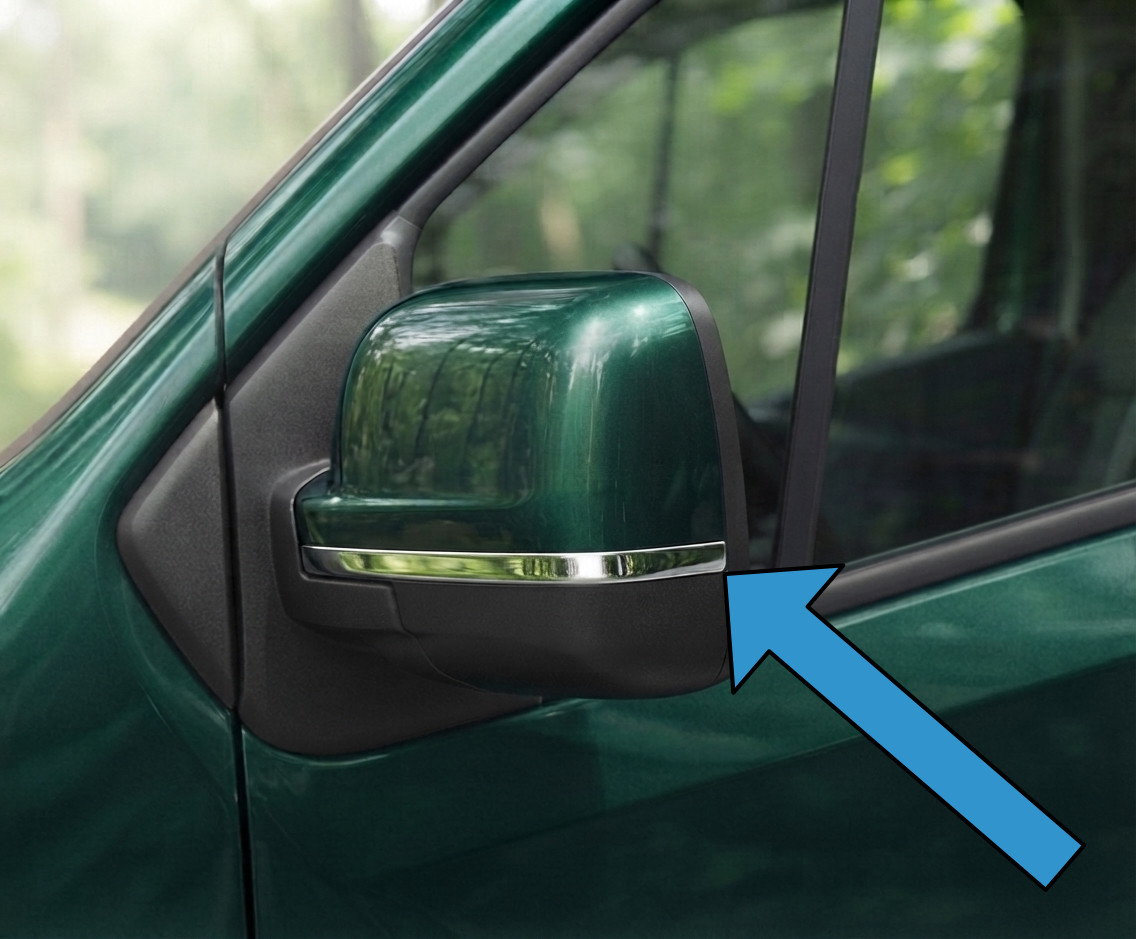 Chrome Wing Mirror Trims To Fit Renault Trafic (2014-2021)