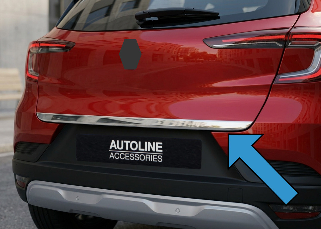 Chrome Rear Door Tailgate Trim Cover To Fit Renault Captur (2020+)