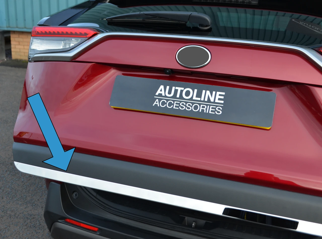Chrome Rear Door Tailgate Trim To Fit Toyota RAV4 (2019+)