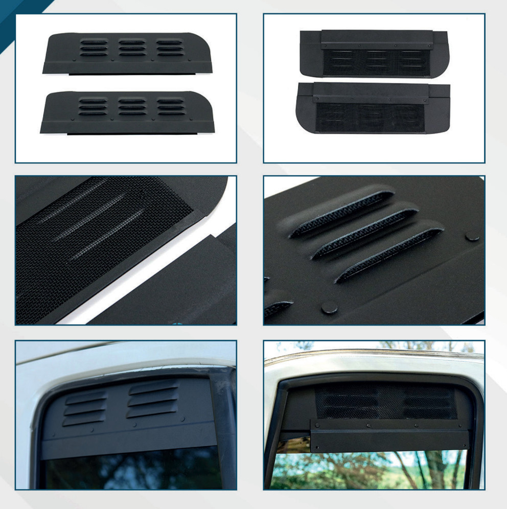 Front Window Camper Air Vents To Fit Volkswagen T5 Transporter (2003-15) [2 pc]