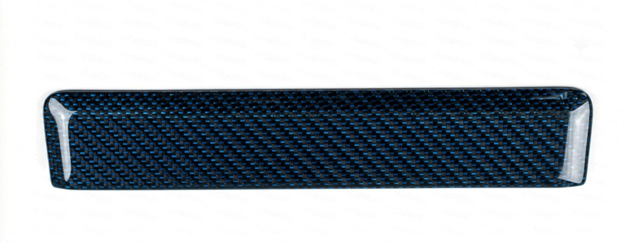 Blue Carbon Fibre Rear Door Handle Trim Cover To Fit VW T6 Transporter (2016-24)