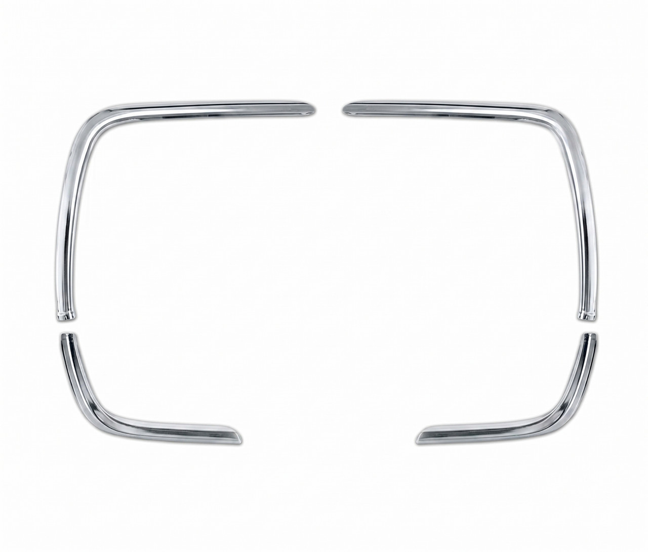Chrome Front Fog Light Styling Trims To Fit Volkswagen Tiguan (2021-2023)