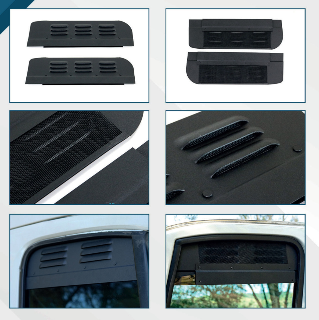 Front Window Camper Air Vents To Fit Volkswagen Crafter (2006-16) [2 pc]