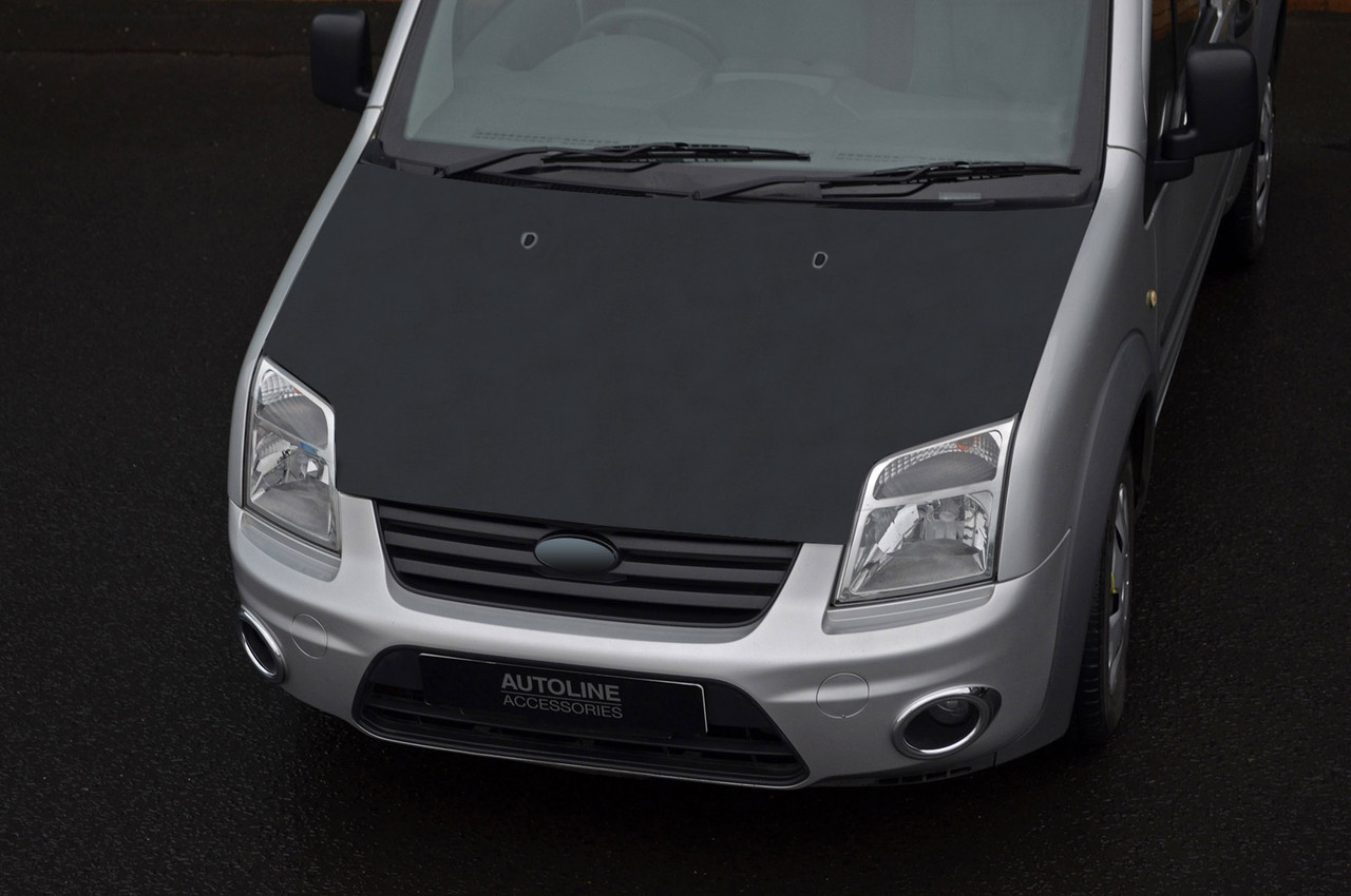 Black Bonnet Bra Protector Cover To Fit Ford Transit Connect (2002-12)