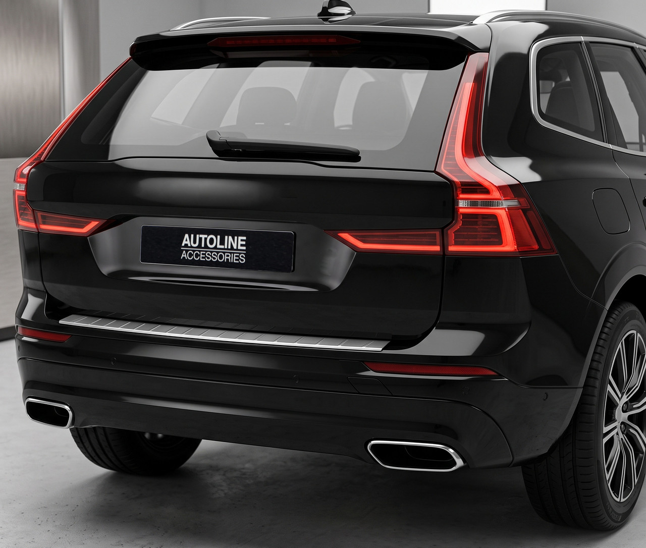 Rear Bumper Protector Guard Brushed Steel To Fit Volvo XC60 (2018+)