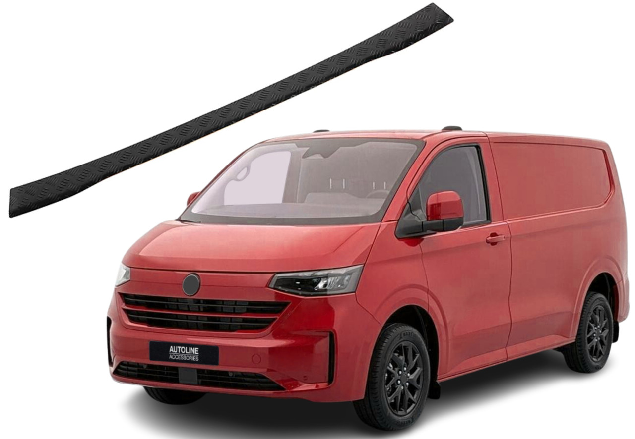 For VW T7 Transporter (2025+): Black Anodised Rear Bumper Protector Guard