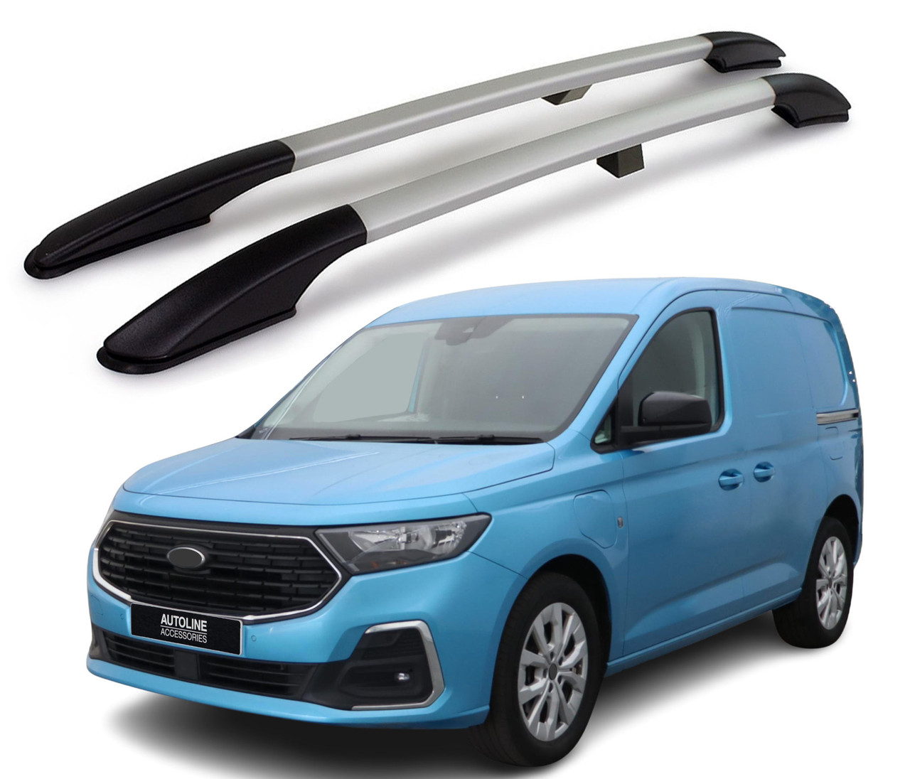 Aluminium Roof Rack Bars Side Rails To Fit L1 Ford Transit Connect (2025-)
