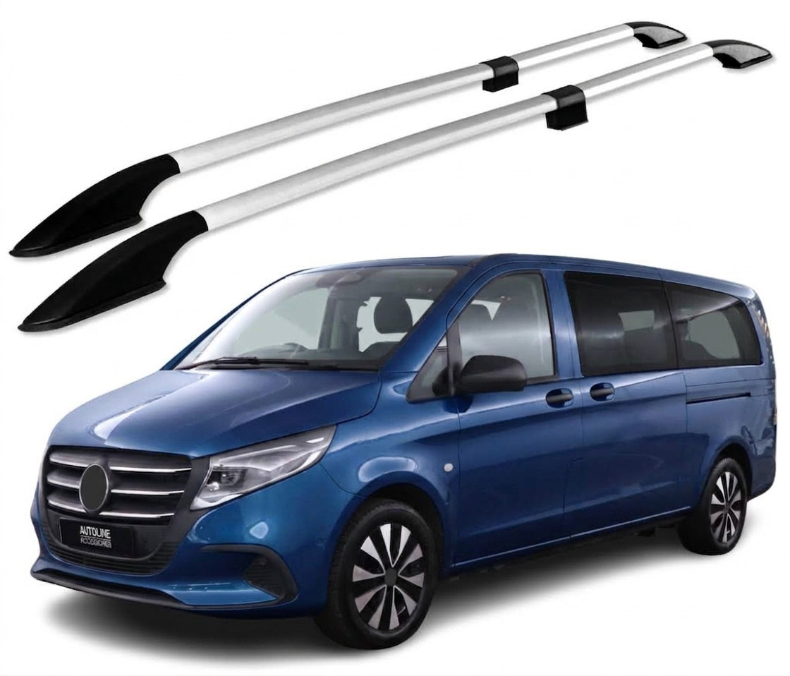 Roof Rack Side Bars To Fit Extra Long (L3) Mercedes Vito W447 (2015+)