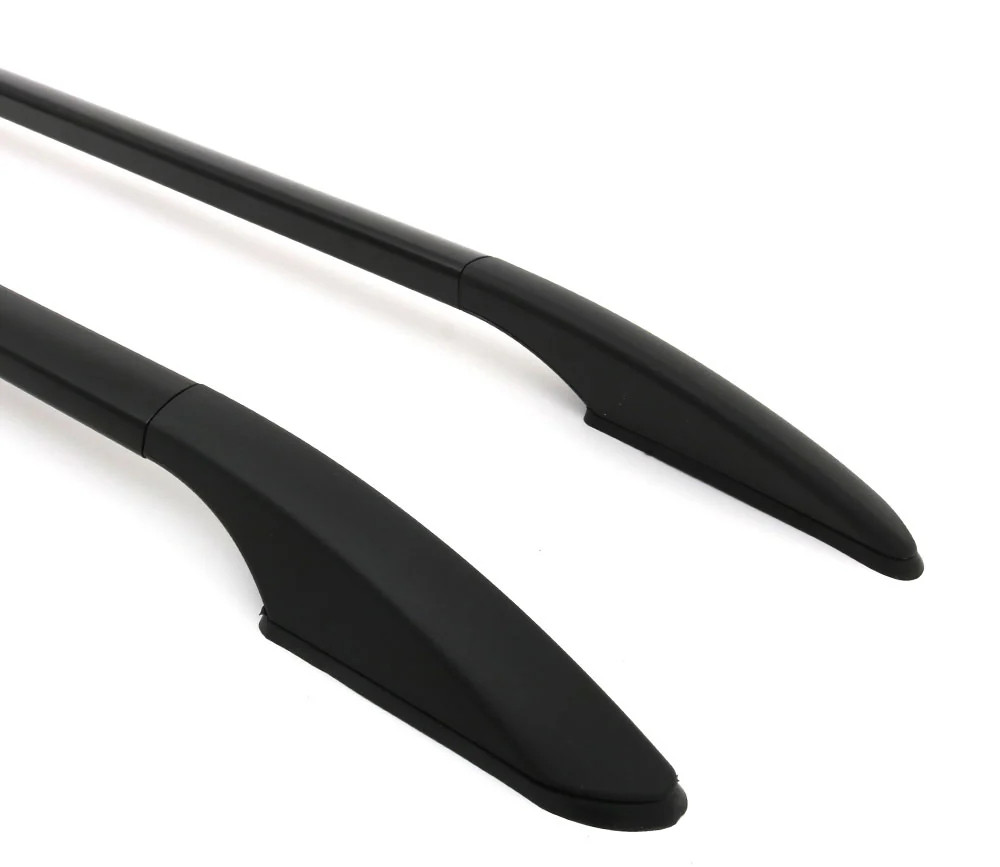 Black Roof Rack Side Bars To Fit Long (L2) Mercedes Vito W447 (2015+)