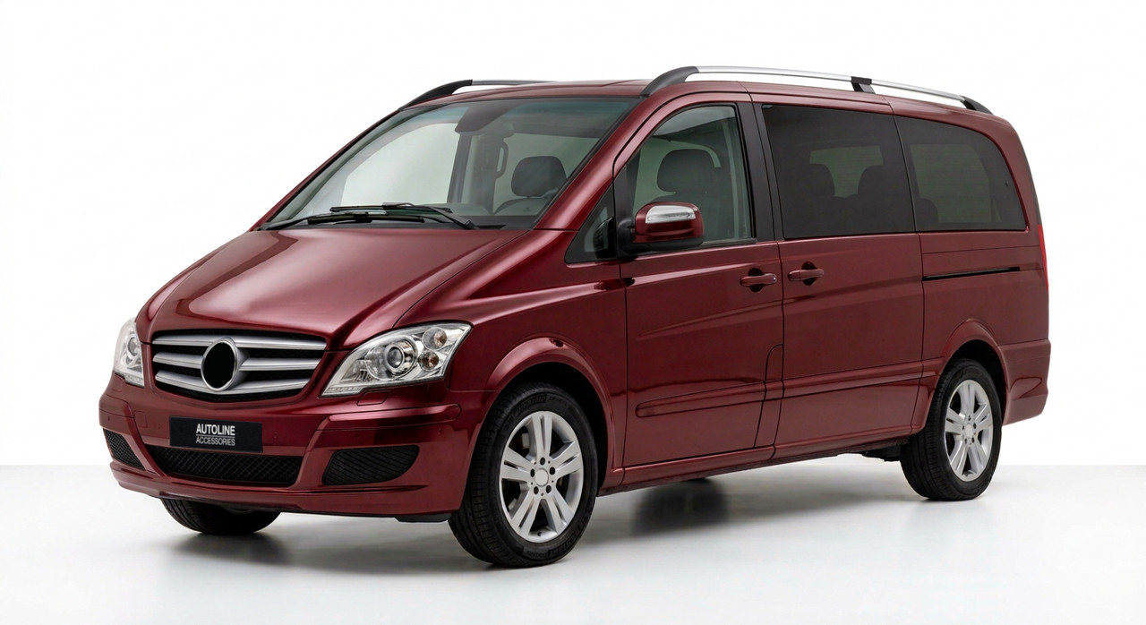 Roof Rack Side Bars To Fit Compact (L1) Mercedes Viano (2004-14)