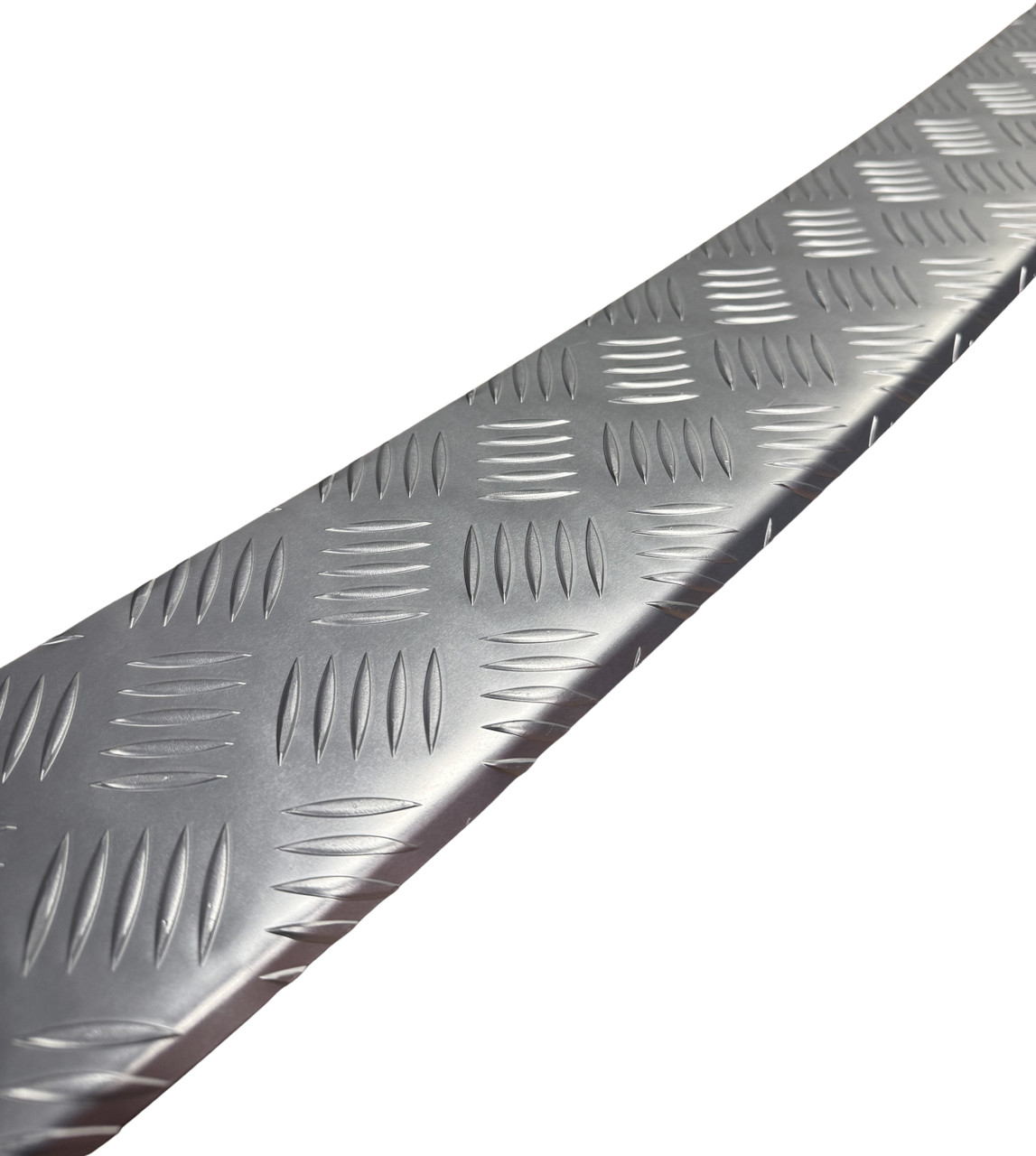 For Ford Transit Custom (2012-22): Silver Anodised Rear Bumper Protector Guard