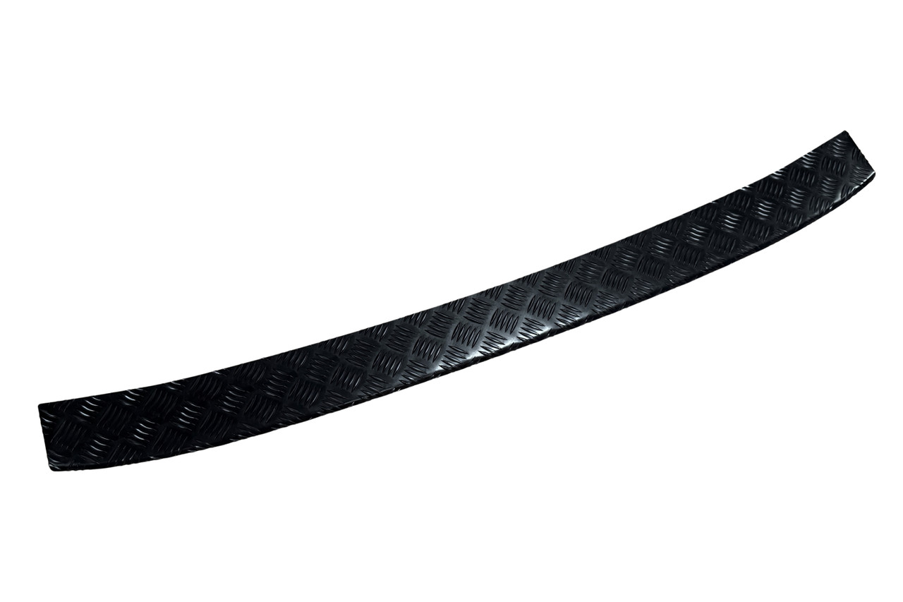 For Ford Transit Custom (2012-22): Black Anodised Rear Bumper Protector Guard