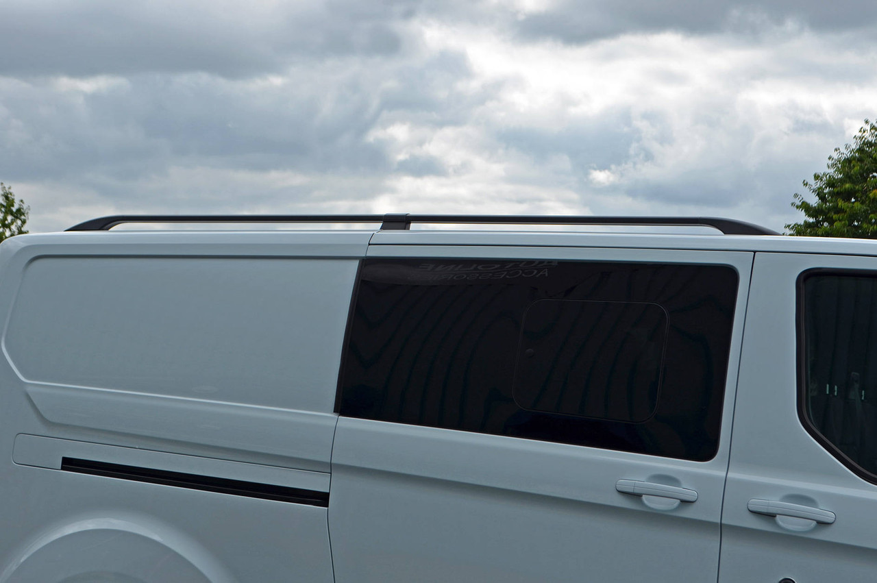 Black Aluminium Roof Bars Side Rails To Fit L2 LWB VW T7 Transporter (2025+)