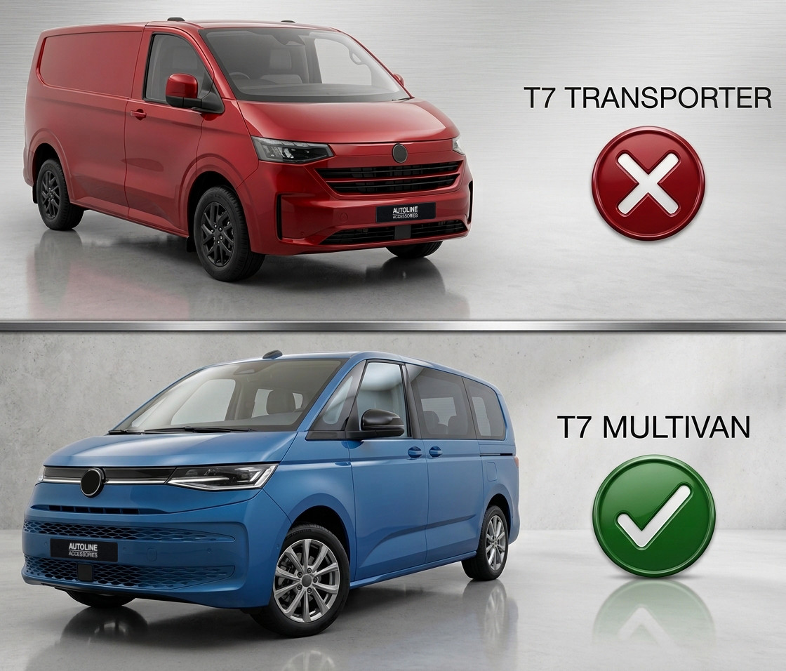 To Fit VW T7 Multivan (2022+): Carbon Foiled Rear Bumper Protector Guard
