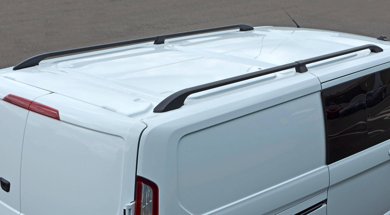 Black Aluminium Roof Rack Rails Side Bars For L2 Renault Kangoo LWB (2022+)