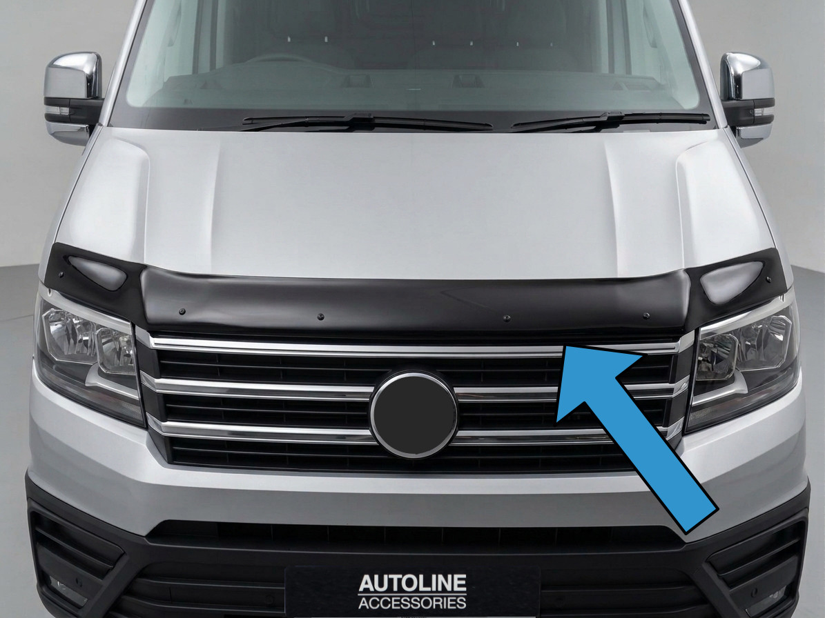 Rigid Bonnet Protector Guard Wind Deflector To Fit Volkswagen Crafter (2017+)