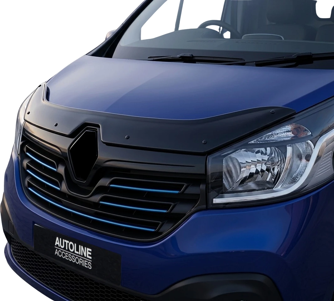 Rigid Bonnet Protector Guard Wind Deflector To Fit Renault Trafic (2014-2021)