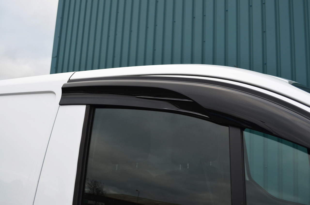 Side Window Wind Deflectors / Rain Shields To Fit Ford Transit Custom (2012+)