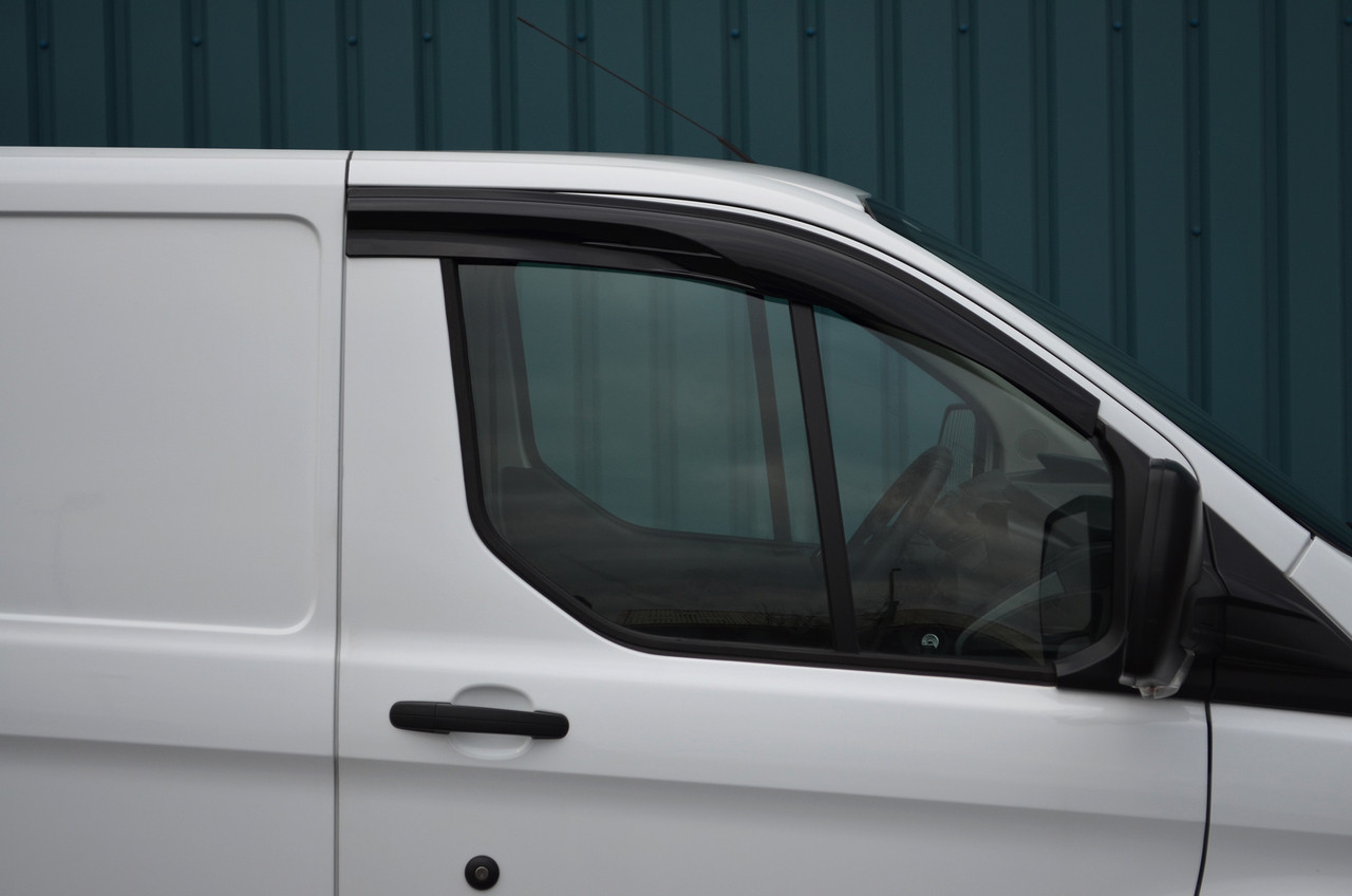 Side Window Wind Deflectors / Rain Shields To Fit Ford Transit Custom (2012+)