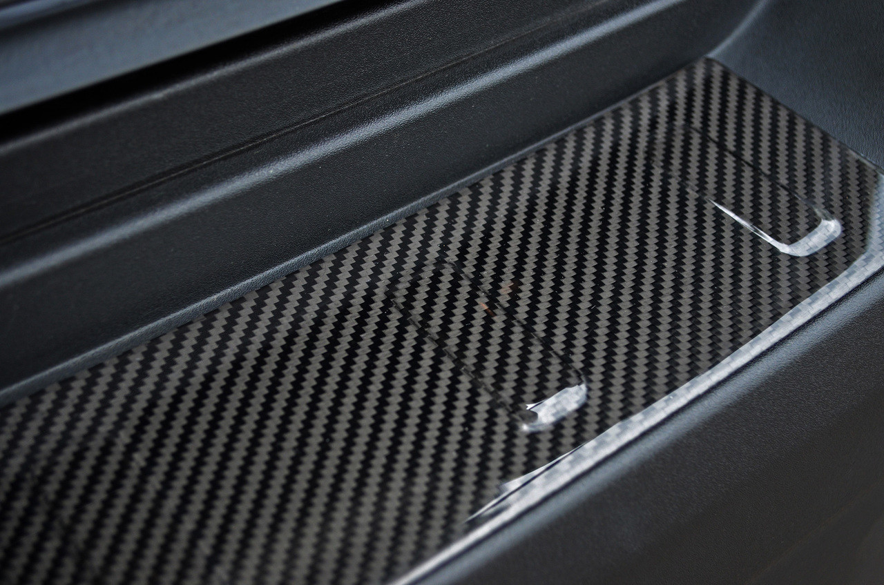 Carbon Fibre Bumper Sill Protector Trim Cover To Fit Jeep Renegade (2015+)