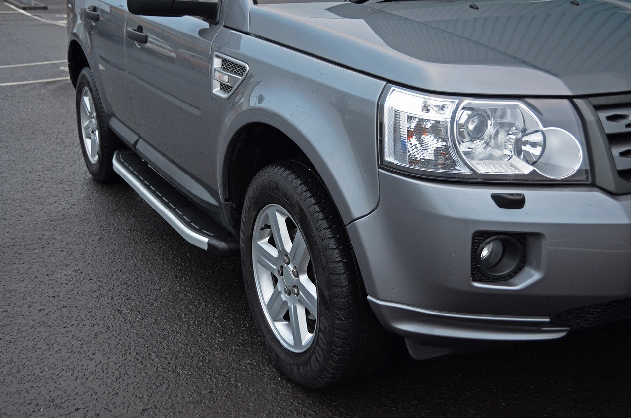 Aluminium Side Steps Bars Running Boards To Fit Land Rover Freelander 2 (06-14)