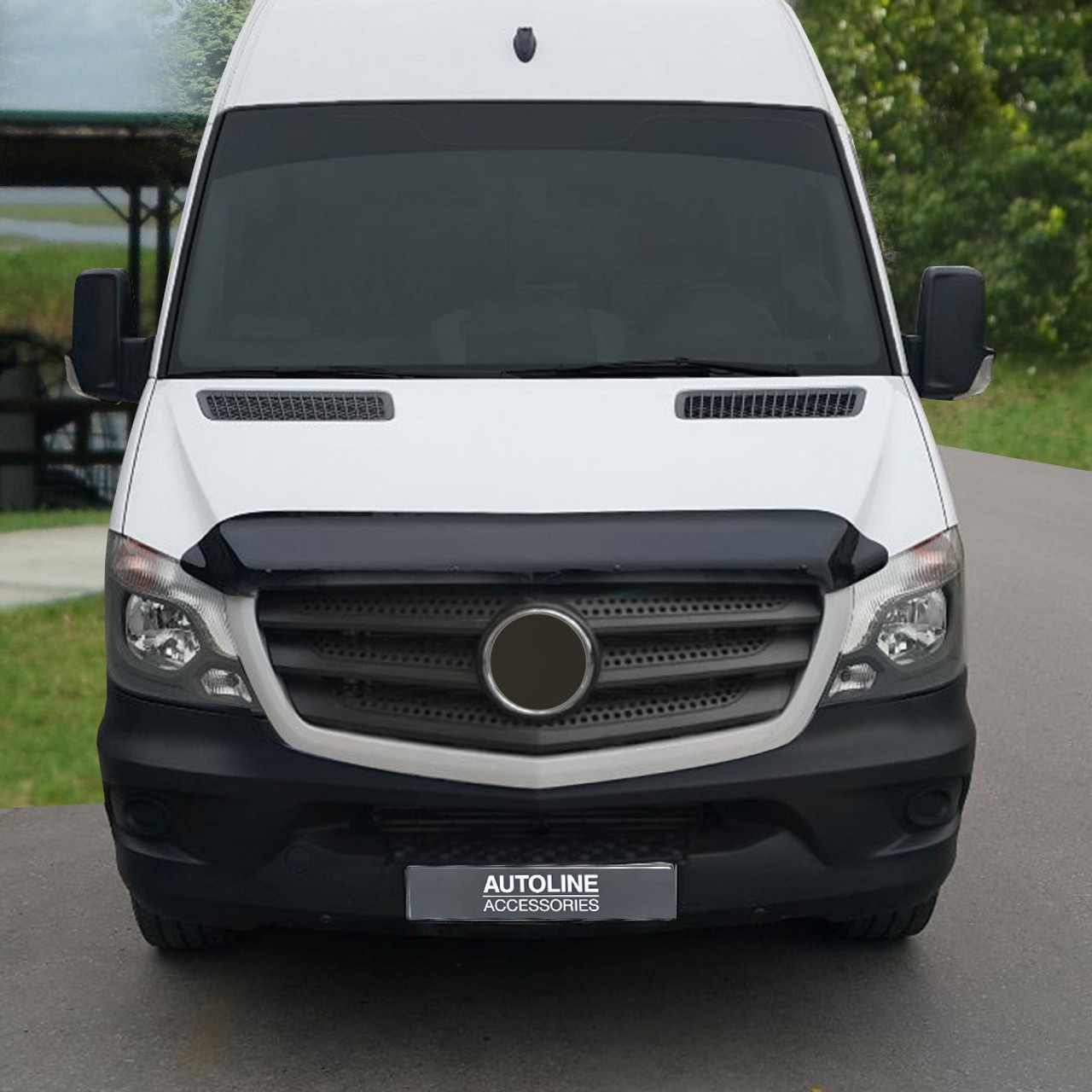 Bonnet Trim Protector Guard Wind Deflector For Mercedes-Benz Sprinter (2013-17)