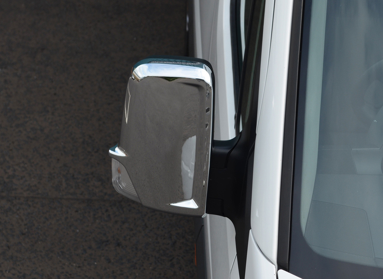 S.Steel Chrome Wing Mirror Trim Set Covers To Fit Mercedes-Benz Sprinter (06+)